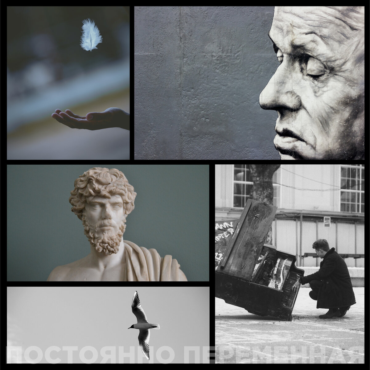 Автор собрал мудборд из картинок в интернете.