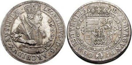 Австрийский талер эрцгерцога Леопольда, 1632 год