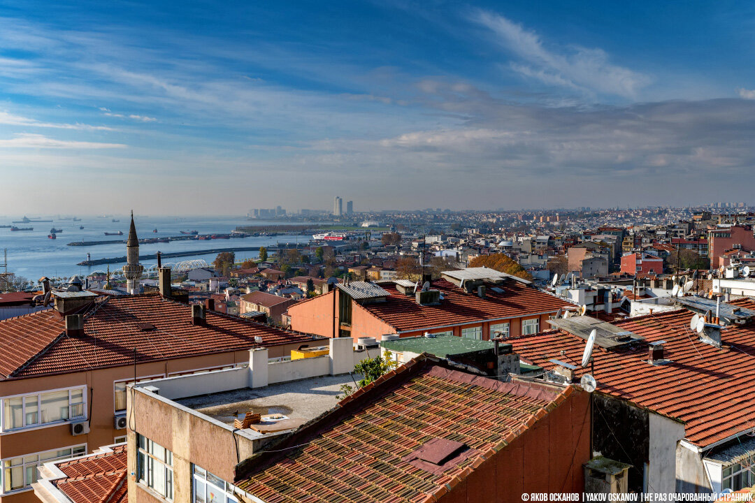Босфор и черепичные крыши, упрямо ползущие к горизонту