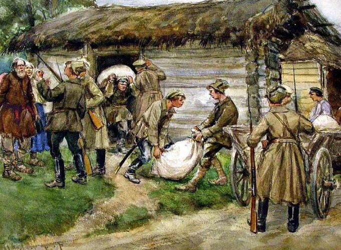 Раскулачивание. Иллюстрация из открытого источника