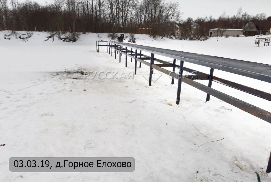 Реконструкция пирса в деревне Горное Елохово