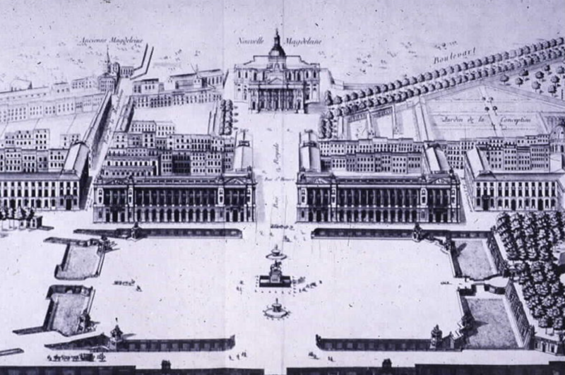 Площадь Людовика XV. План XVIII века
