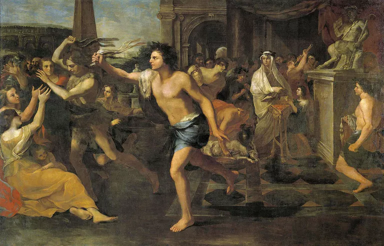 Shake your Lupercalian whips back and forth!. Andrea Camassei/Wikimedia Commons Public Domain