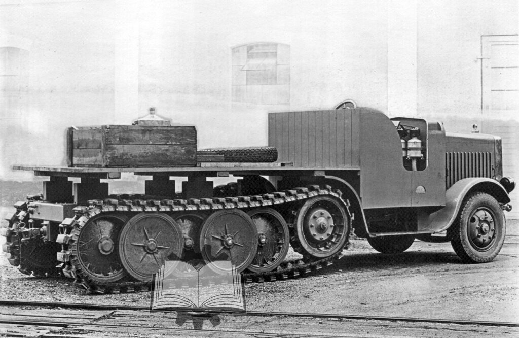 Krauss-Maffei KMZ 100, похожая ходовая часть позже появилась на VK 6.01.