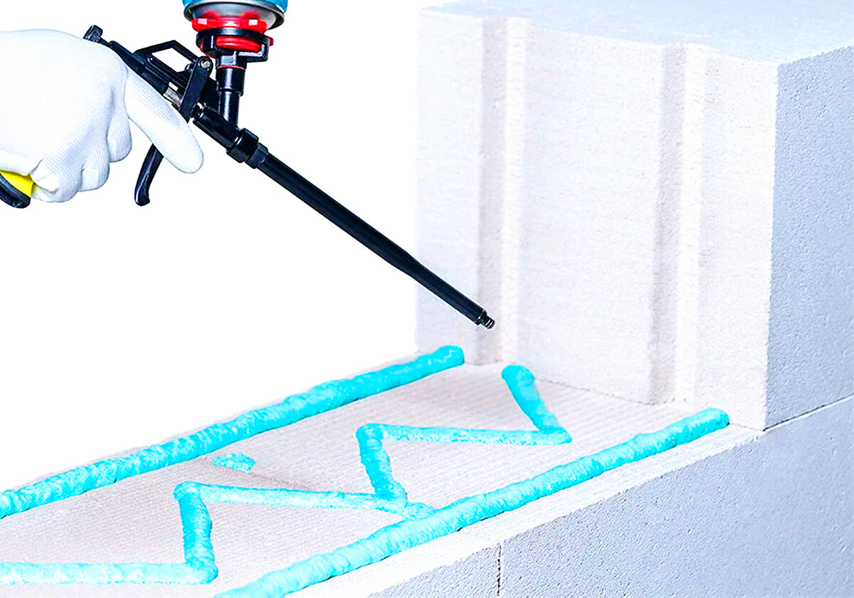 Клей - пена для газобетона