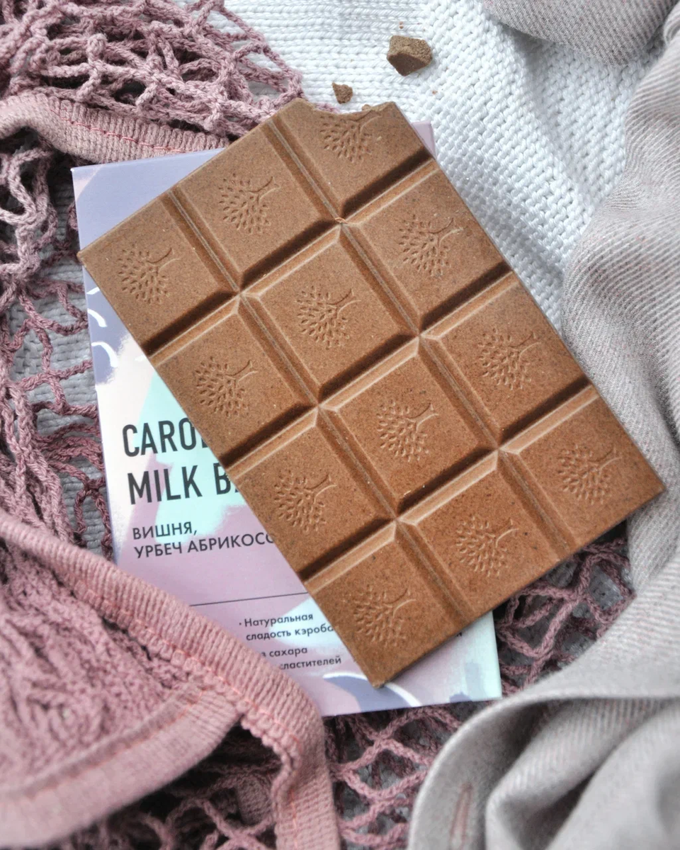 Шоколад на основе кэроба не требует никаких подсластителей