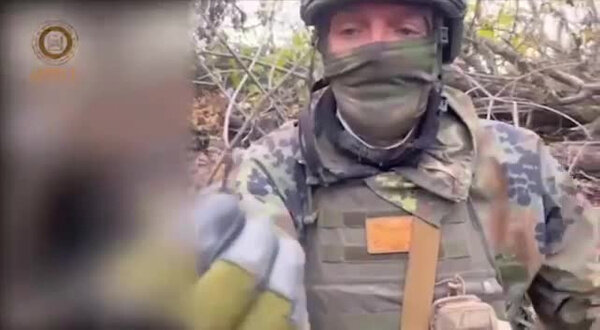 Рассказ российского военнослужащего. Видео © Telegram / Kadyrov_95