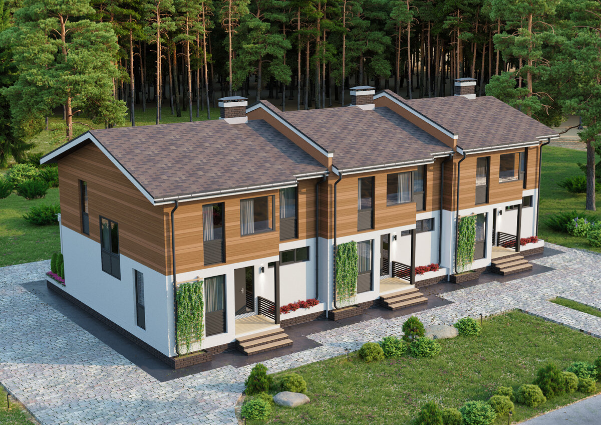 Проект таунхауса на 3 и более семьи - победитель всероссийского ...