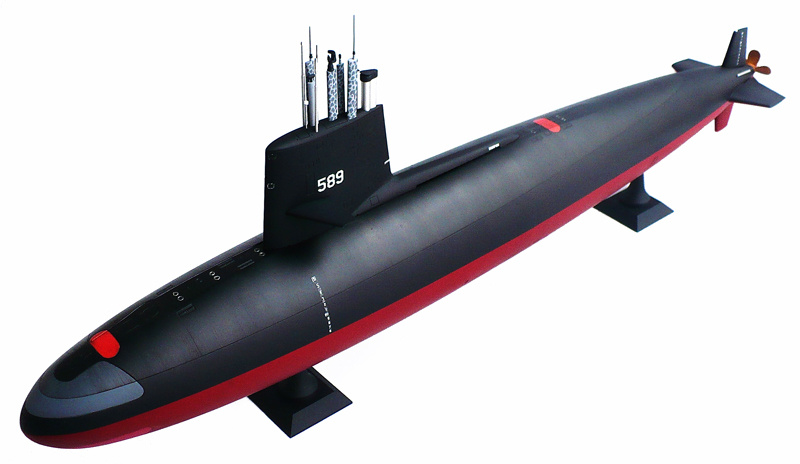 SSN-589 в макете.