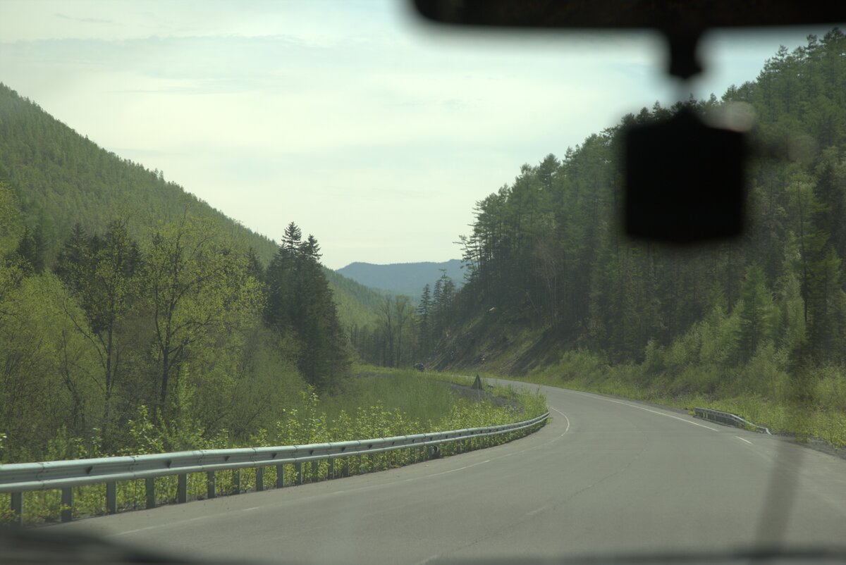 Дорога Лидога - Ванино на некоторых участках в очень хорошем состоянии