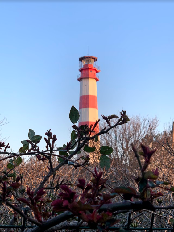 Подойти к маяку близко не получится, так как территория охраняется. 