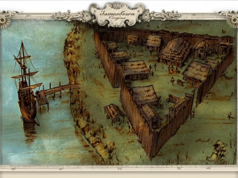 Рисунок-план Джеймстауна
