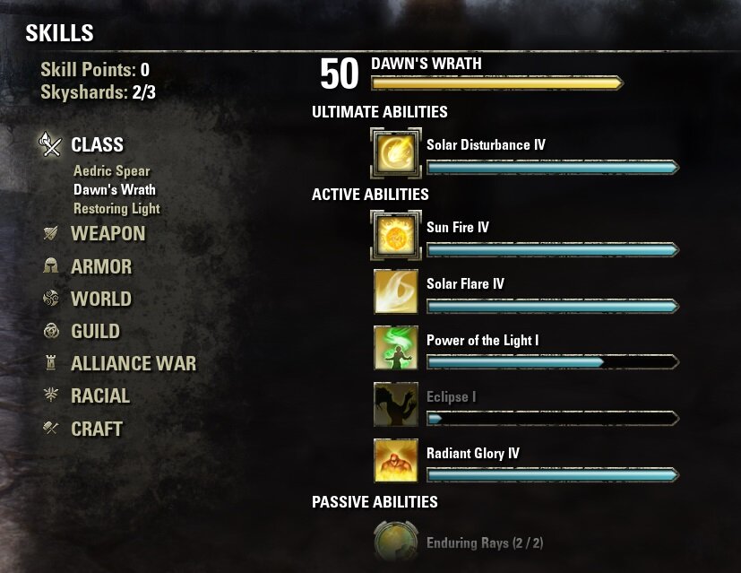 2. DAWN’S WRATH

Главные умения, которые нам понадобятся из этой ветки –
