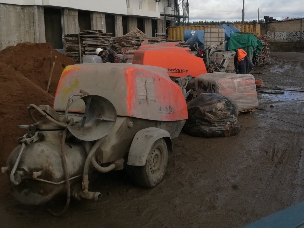 Машина для смеси стяжки 