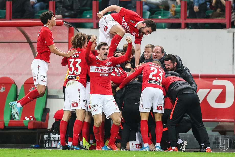 Локомотив - Спартак,  0-3 в пользу красно-белых.