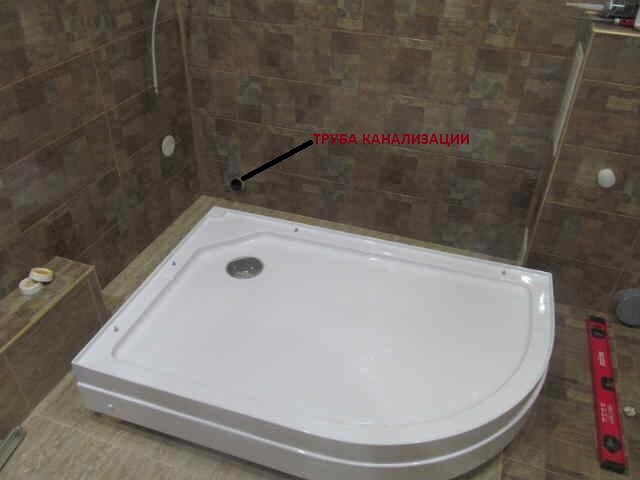    Поддон душевой кабины.