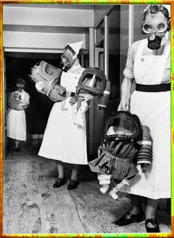 Противогазы для детей, Лондон, 1940 г.