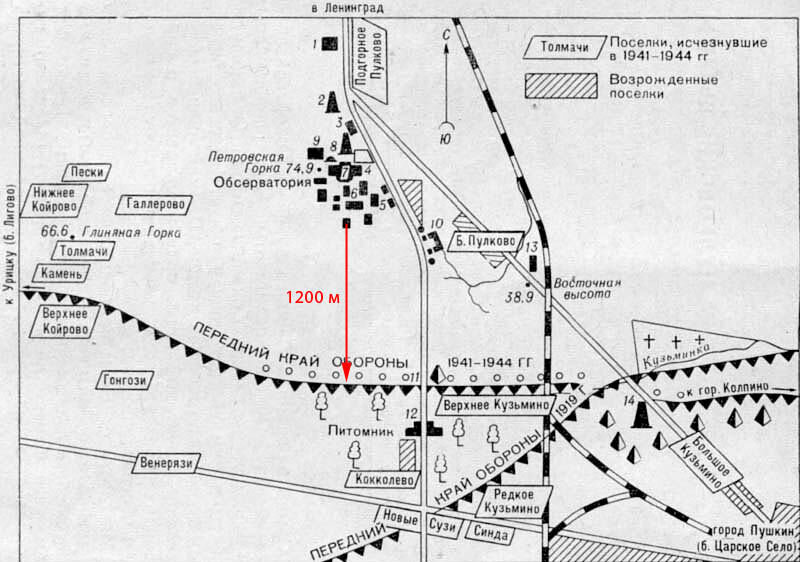 Карта спб пулковские высоты