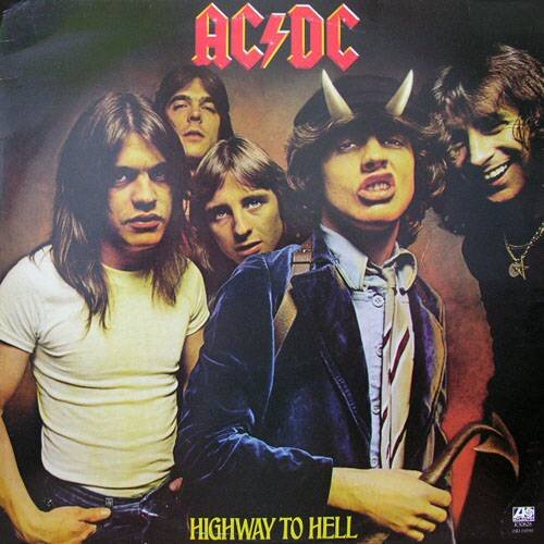 Постер выходу альбома Highway To Hell 