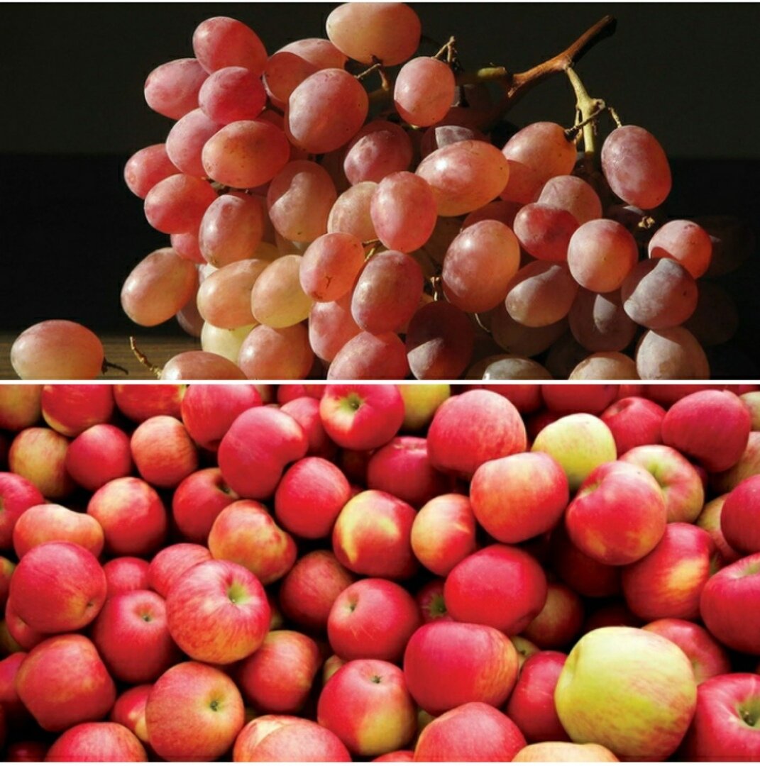 Яблоки Краснодар, 1кг-62 руб; Виноград Тайфи, 1кг- 68 руб. г.Бреды