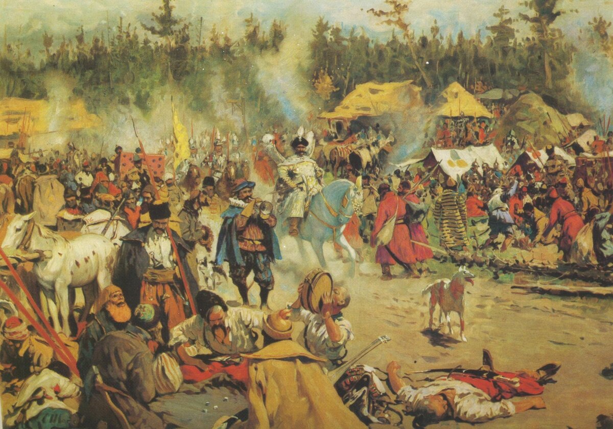 Репродукция картины Сергея Иванова «В смутное время»