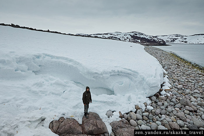 Снег в масштабе с человеком 