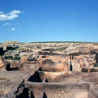 Руины Чаталхойюка после первых раскопок