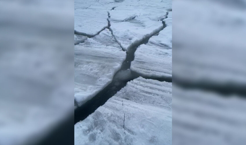 Кадр из видео: WhatsApp: «Зимняя рыбалка»