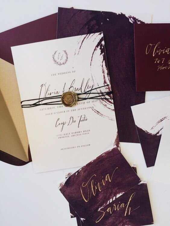 Пример яркого и красивого приглашения