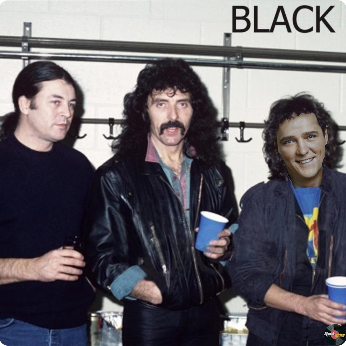 На этом редком фото запечатлены: Ян Гиллан, неизвестный гитарист и легендарный Юрий Шатунов