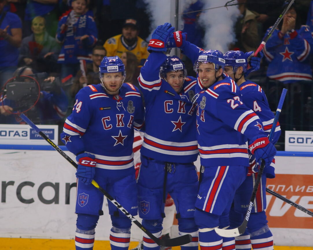 Хоккеисты СКА рады победе