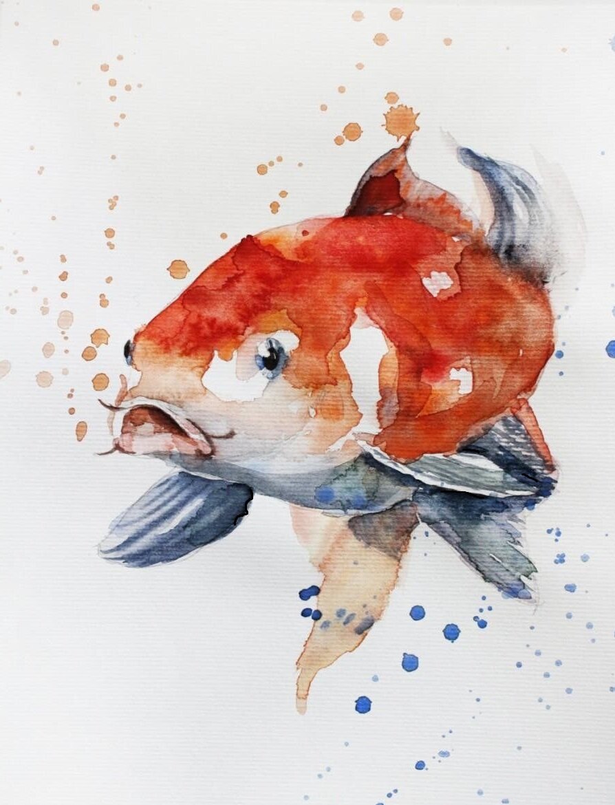 Золотая рыбка - символ денег .