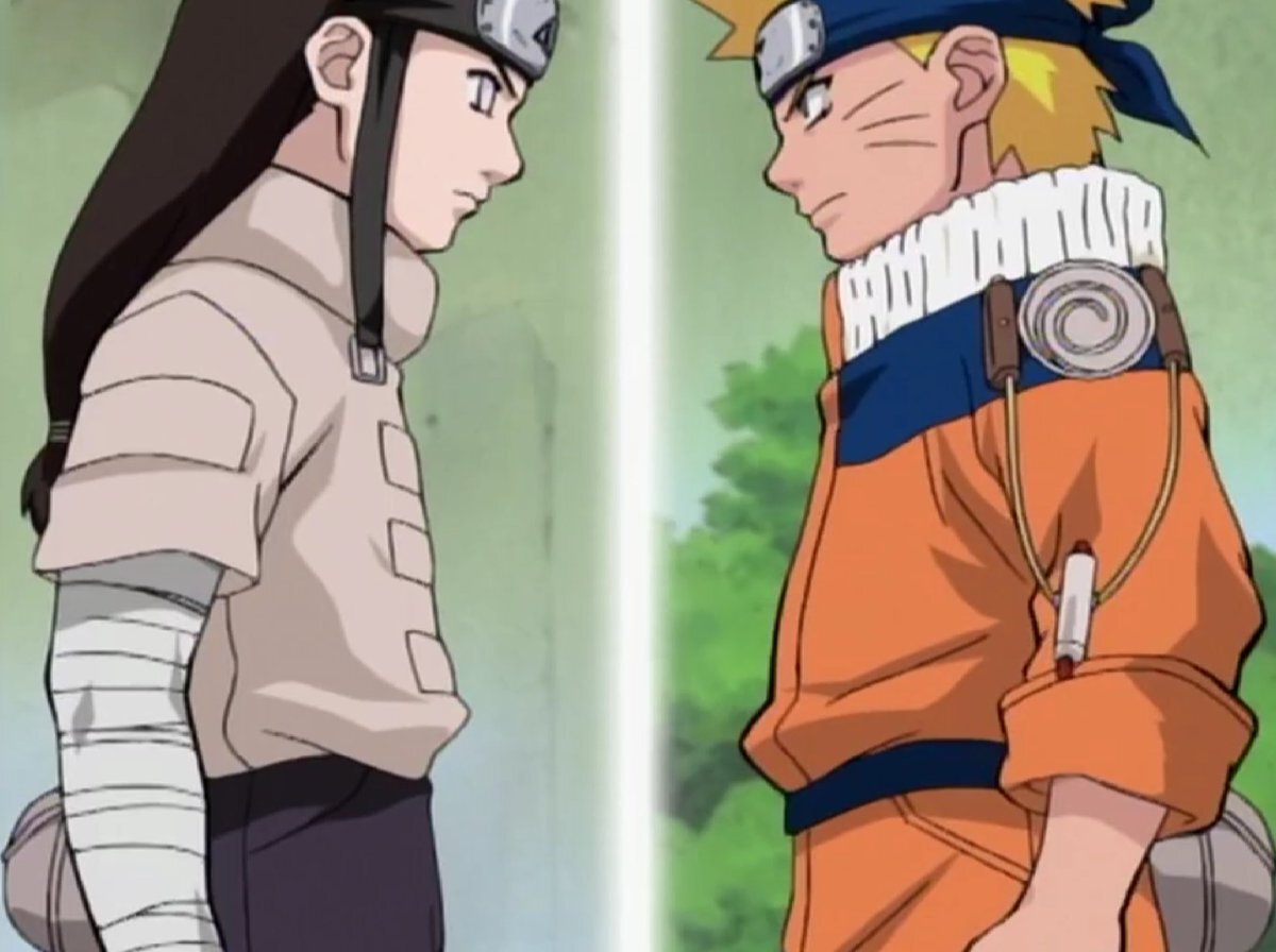 Неджи против Наруто.