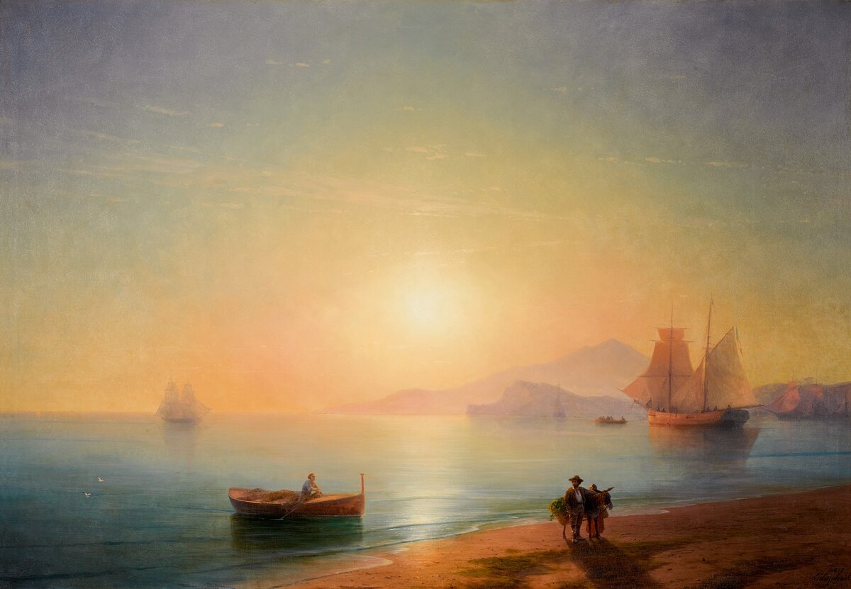 Неаполитанский залив Айвазовский 1878