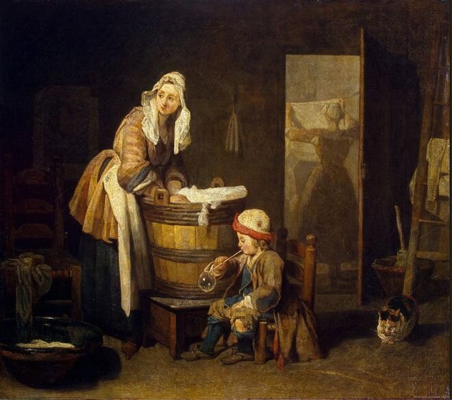 Жан-Батист Шарден. Прачка. 1737.