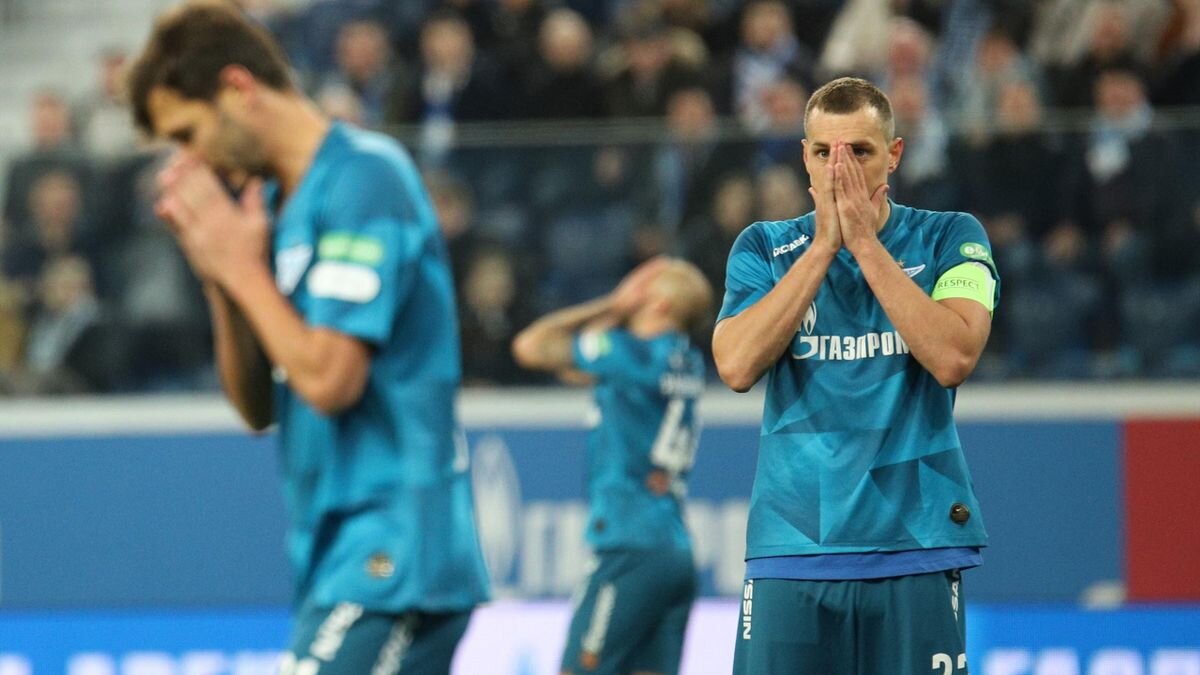 Расстроенные зенитовцы (фото eurosport.com)