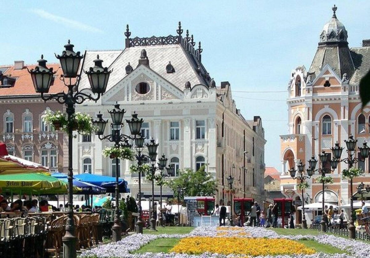 Город Нови-Сад. Угадывается влияние Австро-Венгрии