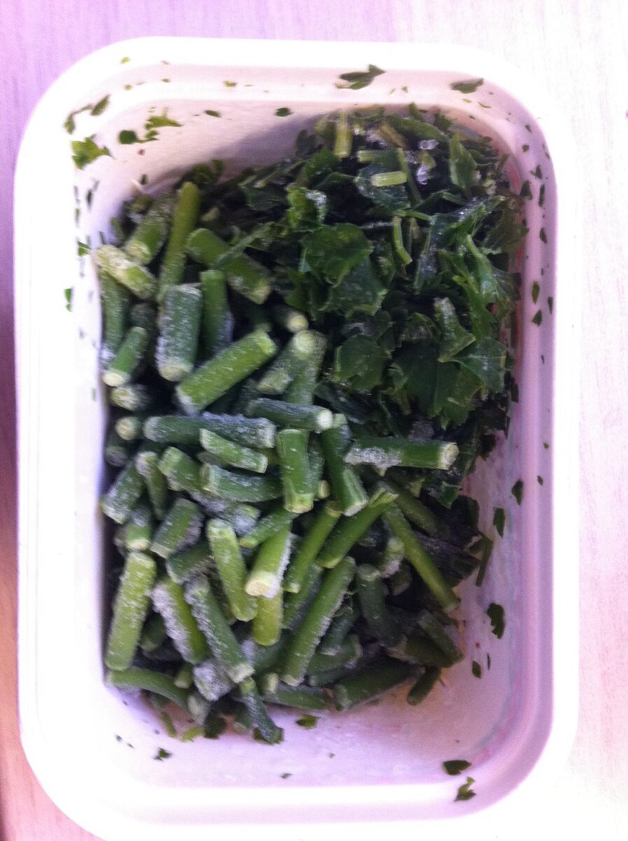 замороженные стрелки чеснока