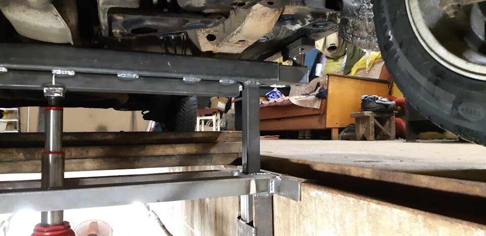 Изготовление автомобильного подъёмника для гаража своими руками