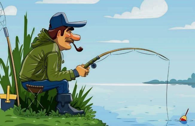 Открытки про рыбалку прикольные