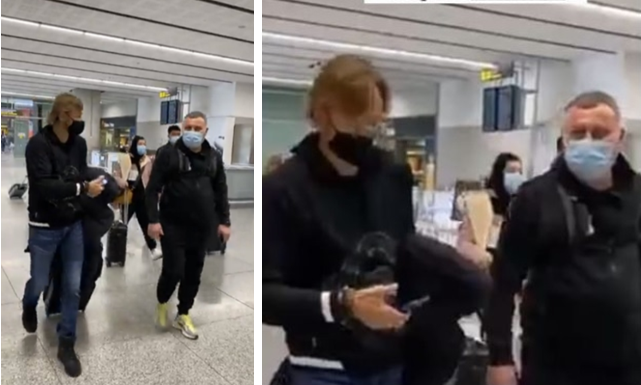 В.Карпин и З.Тедеев в испанском аэропорту. Фото из интернета.