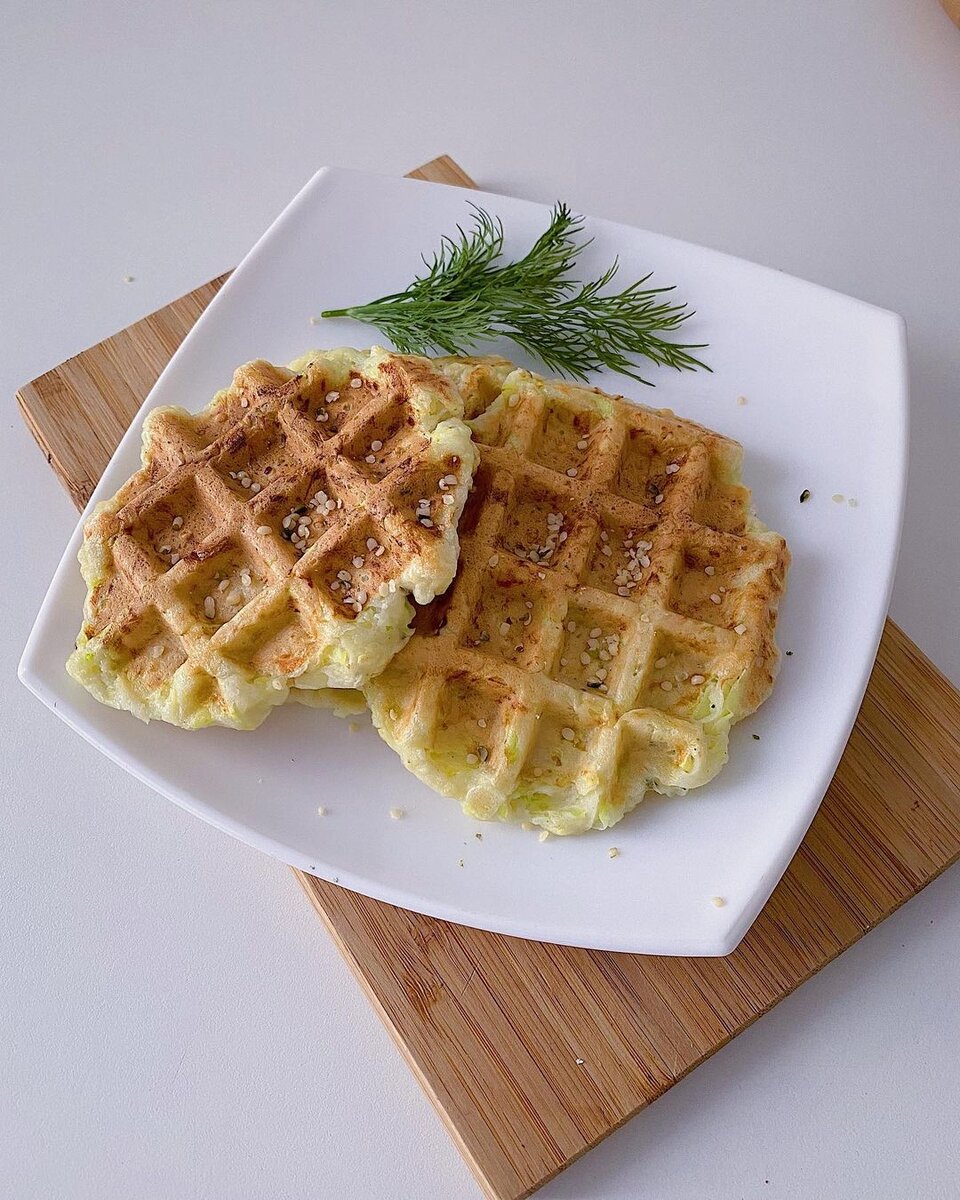 Вкусные и полезные вафли, отлично пойдут на завтрак!