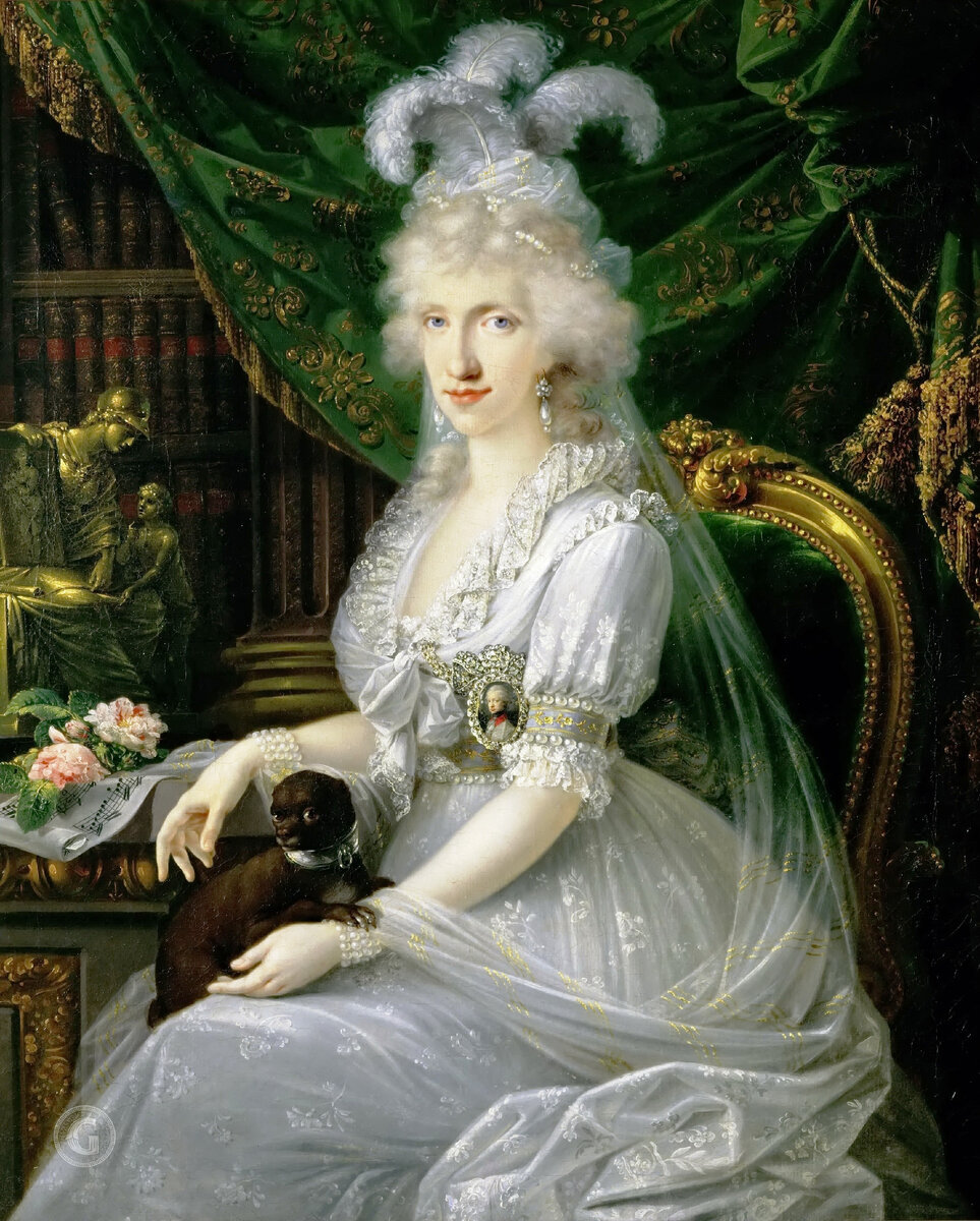 Йозеф Дорффмейстер. Луиза Амелия Мария Терезаде Бурбон, принцесса Неаполя и Сицилии, 1797