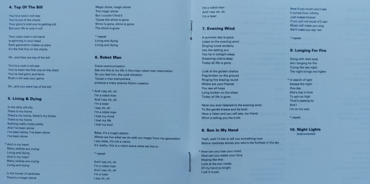 Scorpions "In Trance" (1975) CD (2008) - booklet