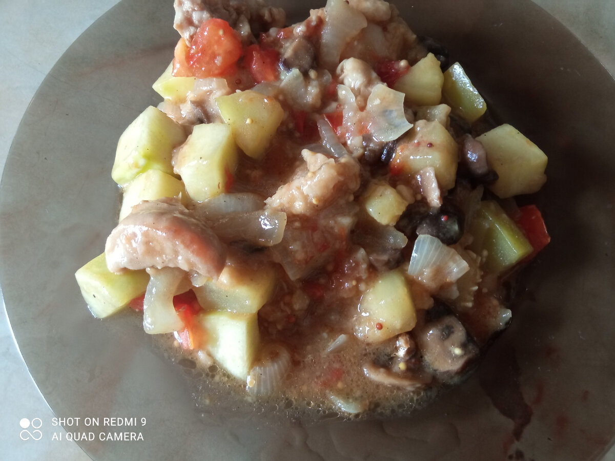 фото автора, кабачки с курицей