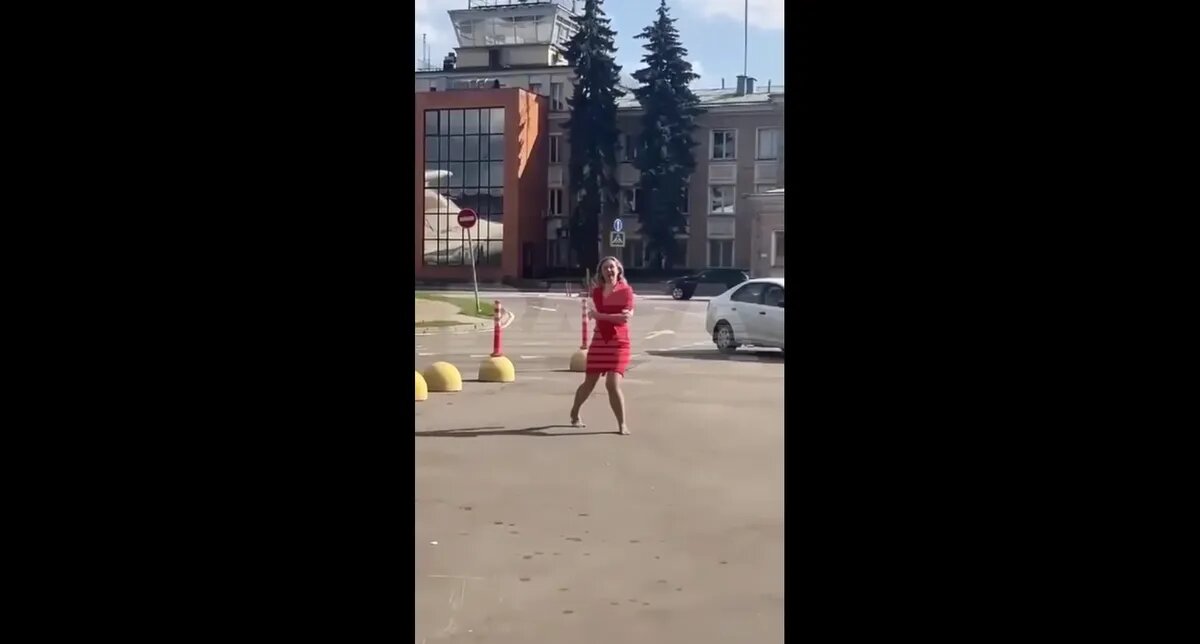 Очевидцы снимали на телефон. Фото: Baza/telegram