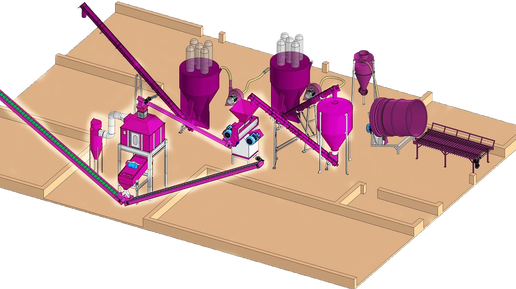 Линия производства гранулированных кормов. Часть 2