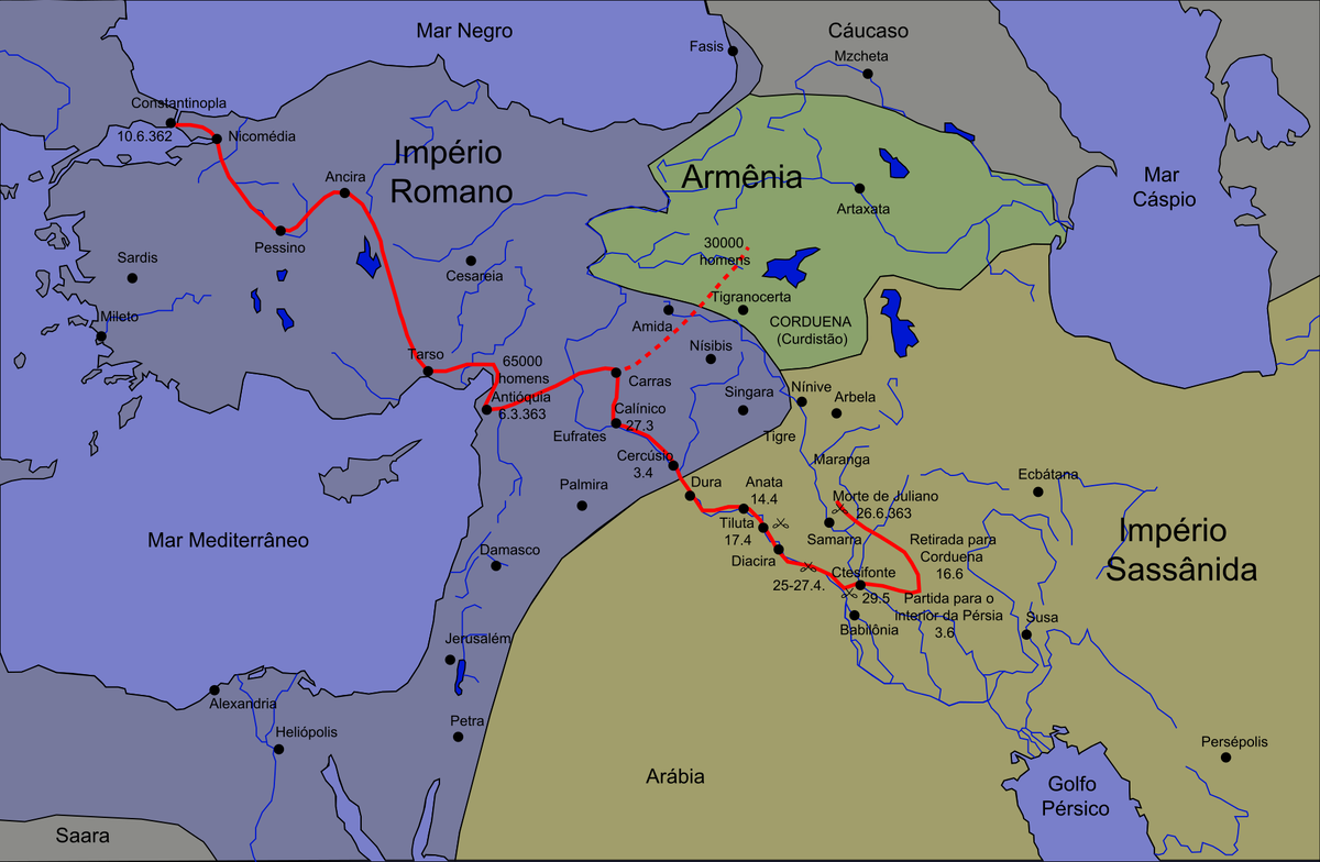 Персидские походы карта