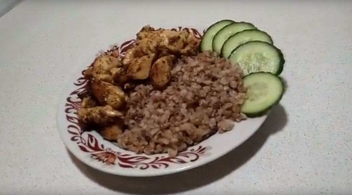 Греча с курицей