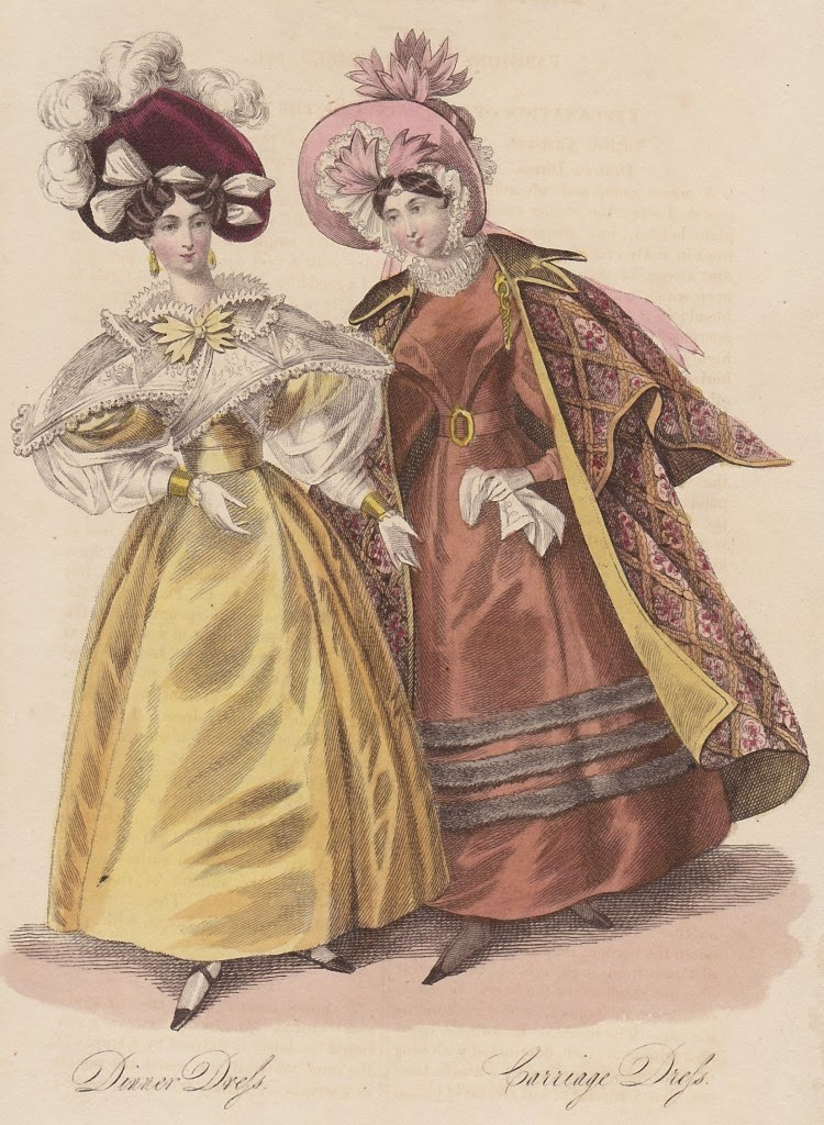 Модная гравюра из журнала " La Belle Assemblée", 1831. (сс) Wikimedia Commons